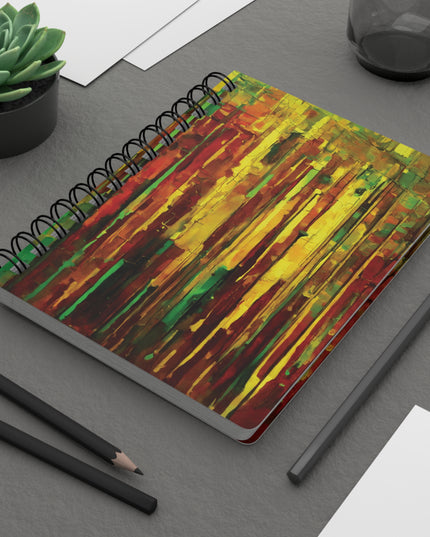 Striped Beta Spiral Bound Journal, 5" x 7" 150 pages
