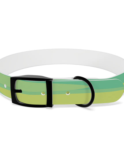 Pastel Green Patches Large Dog Collar