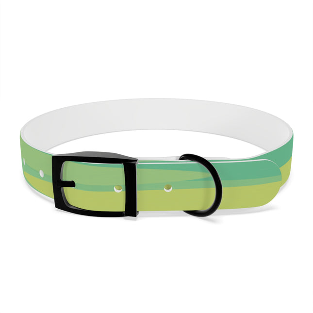Pastel Green Patches Large Dog Collar