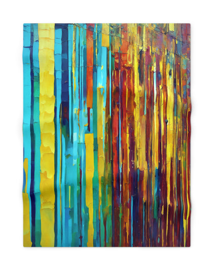 Striped Alpha Fleece Baby Blanket, 30" x 40"
