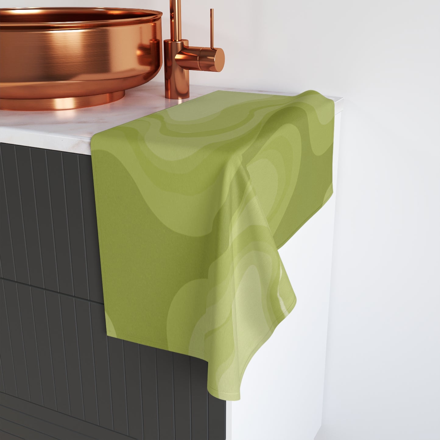 Lemon Wavey Hand Towel, 16" x 28"