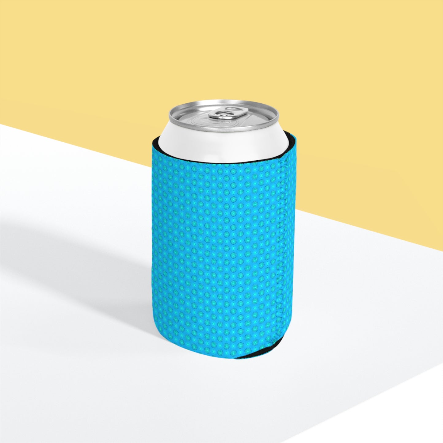 Blue Green Star-crossed Bodies 12 oz Can Cooler Sleeve