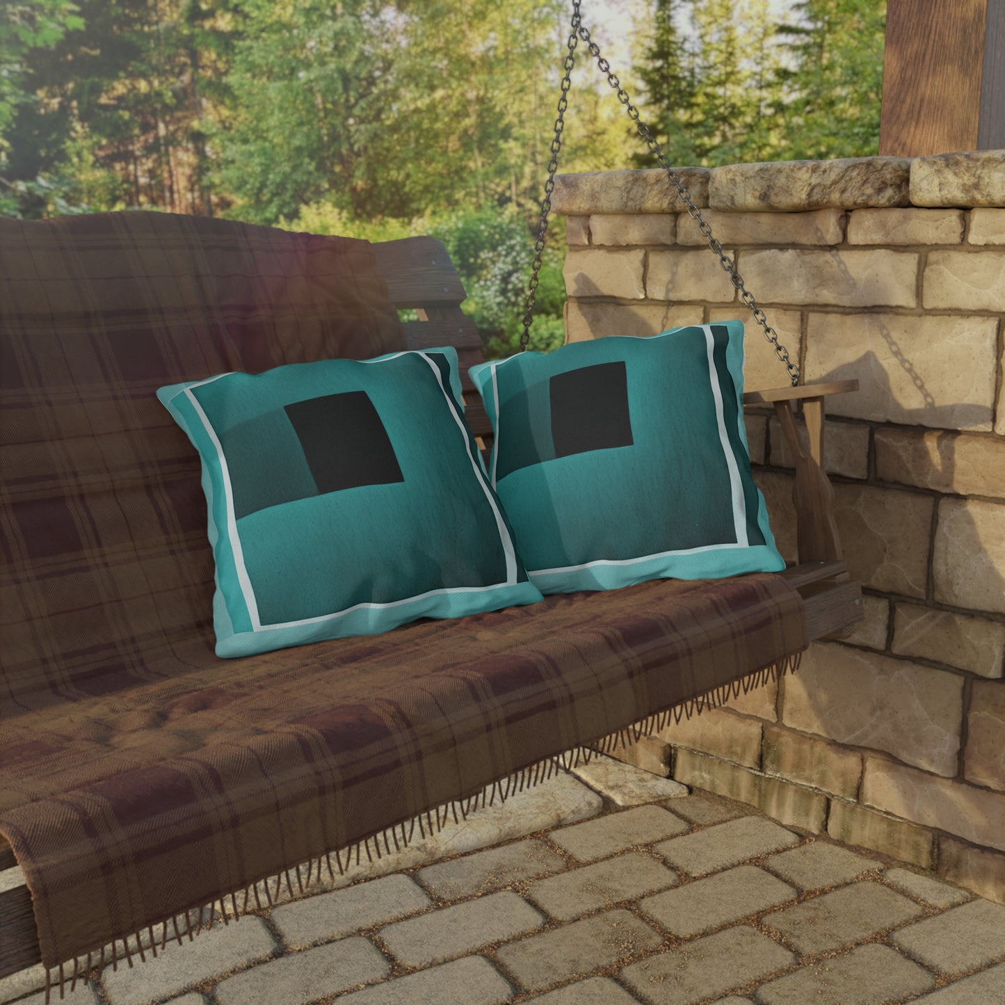 Tif Shadow 18" x 18" Outdoor Pillow