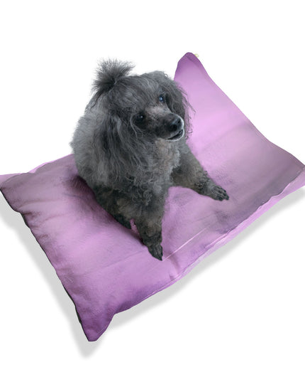 Dark Pink Sea Amethyst Fog 28" × 18" Pet Bed