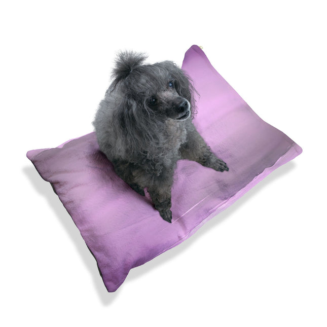 Dark Pink Sea Amethyst Fog 28" × 18" Pet Bed