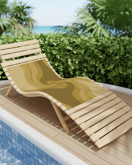 Brown Wavey Beach Towel, 24" x 44"