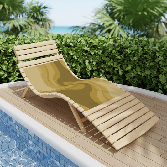 Brown Wavey Beach Towel, 24" x 44"