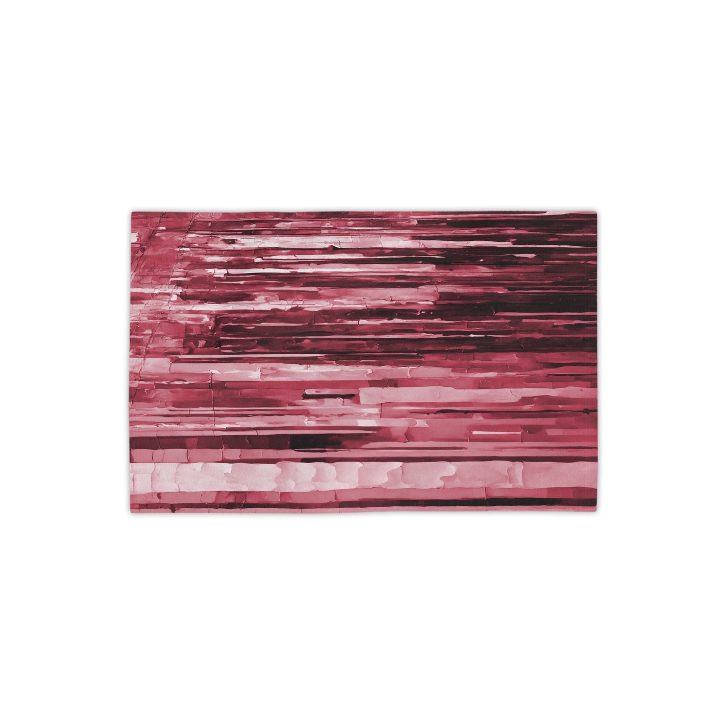 Striped Ruby Beach Towel, 18" x 27"