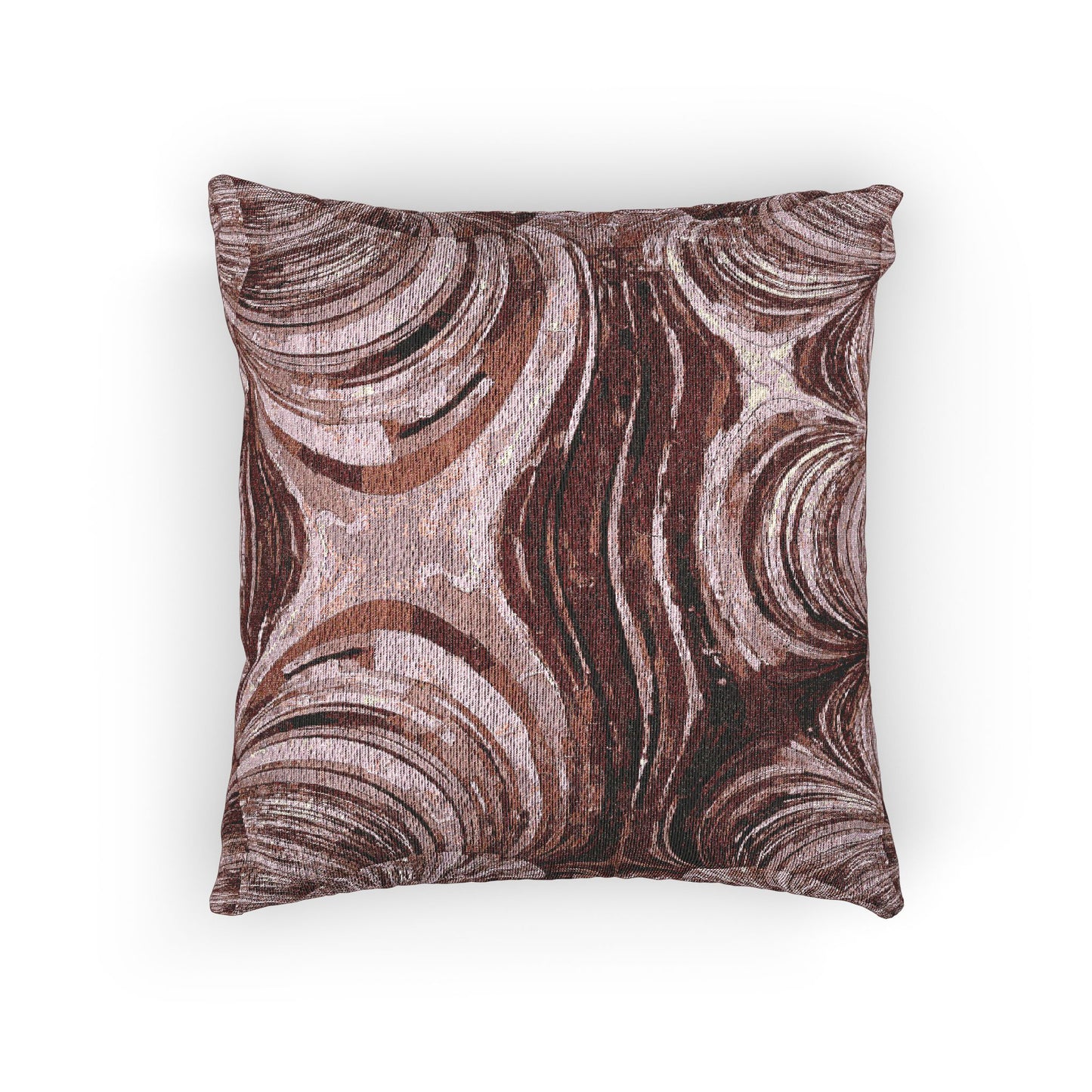 Uzi Spiral Ruby Woven Pillow, 17" x 18"