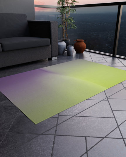 Purple Golden Fade Outdoor Rug, 36" x 60"