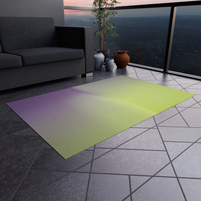 Purple Golden Fade Outdoor Rug, 36" x 60"