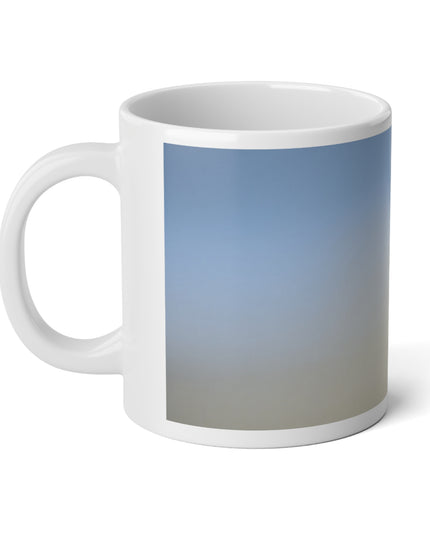 Cobalt Fade 20 oz White Glossy Jumbo Mug