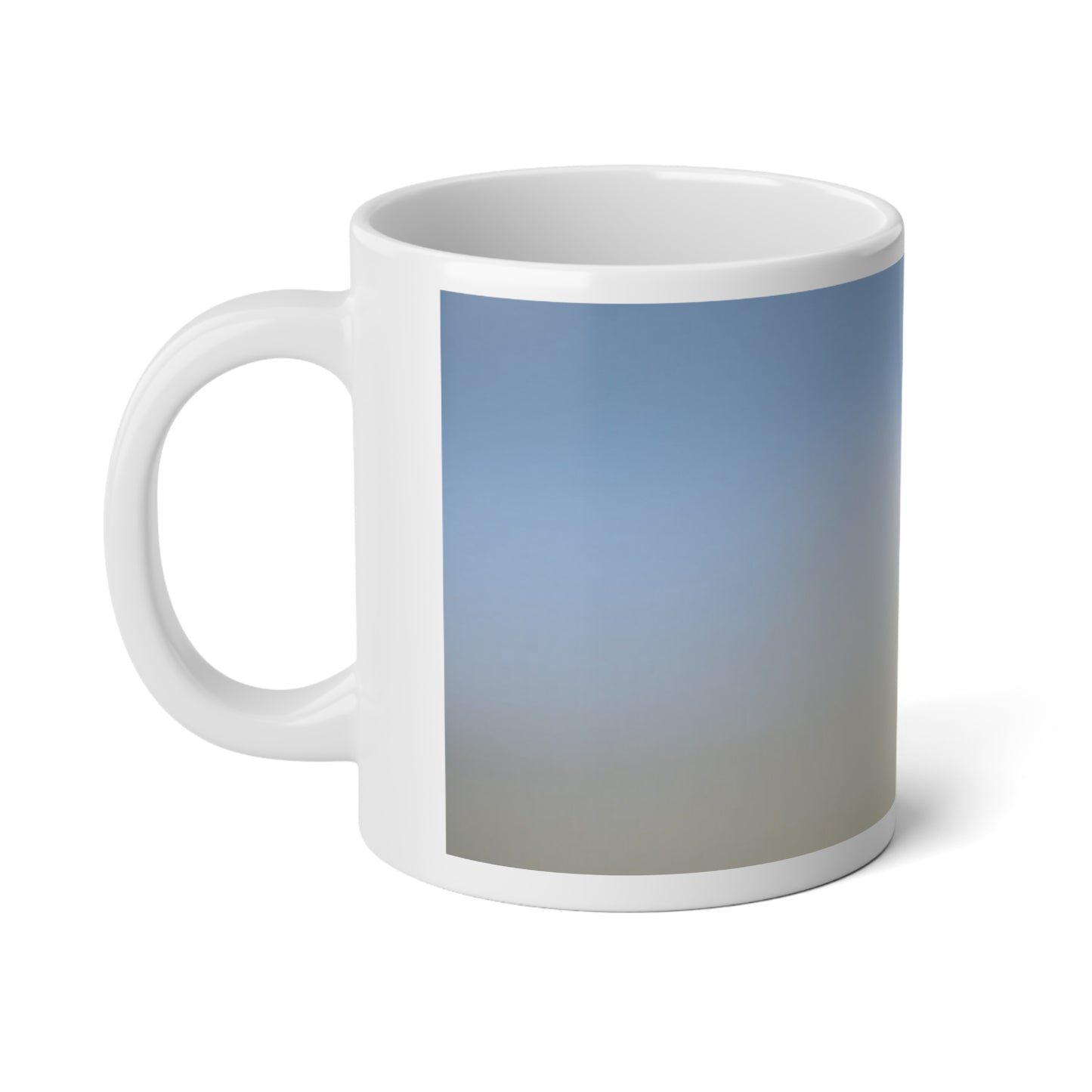 Cobalt Fade 20 oz White Glossy Jumbo Mug