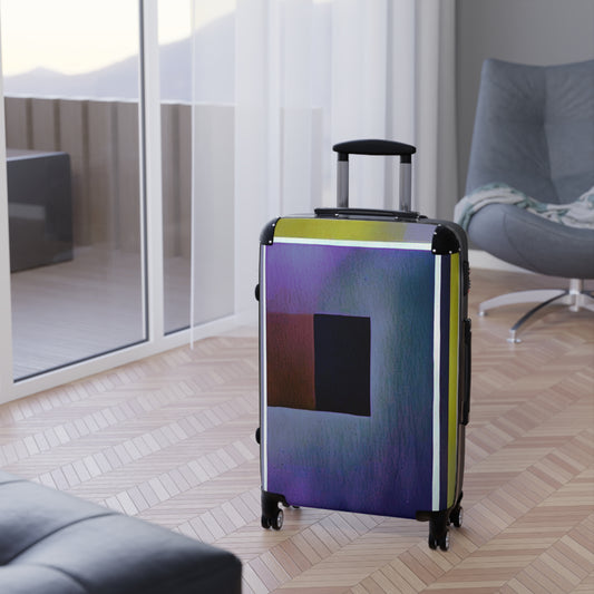 Zeta Shadow Medium Suitcase with built in lock, 4 double-wheels, telescopic handle, and ABS back hard-shell