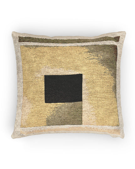 Tan Shadow Woven Pillow, 17" x 18"