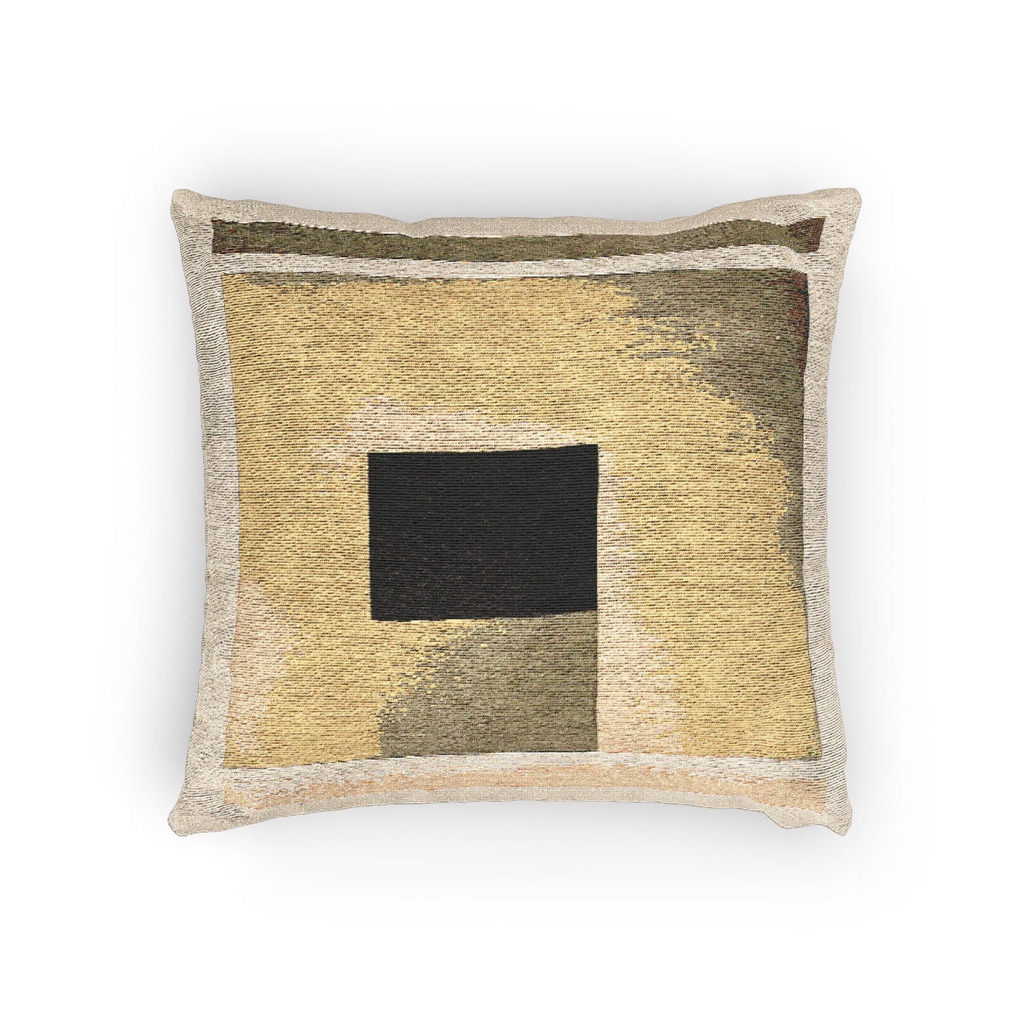 Tan Shadow Woven Pillow, 17" x 18"