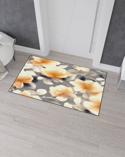 Soft Blossom Floral Bunch Heavy Duty Floor Mat, 36" x 60"