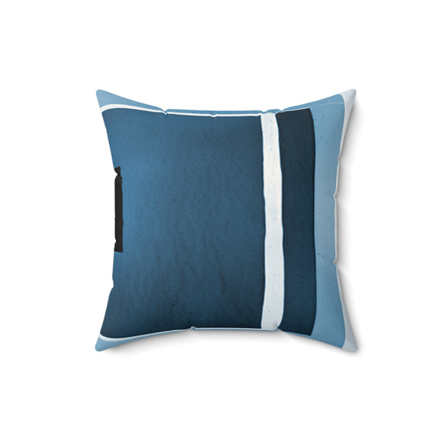 Blue Shadow 16" x 16" Faux Suede Square Pillow