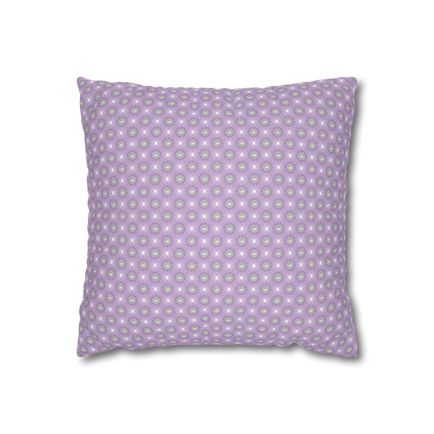 Lavender Star-crossed Bodies Spun Polyester Square Pillowcase, 14" x 14"