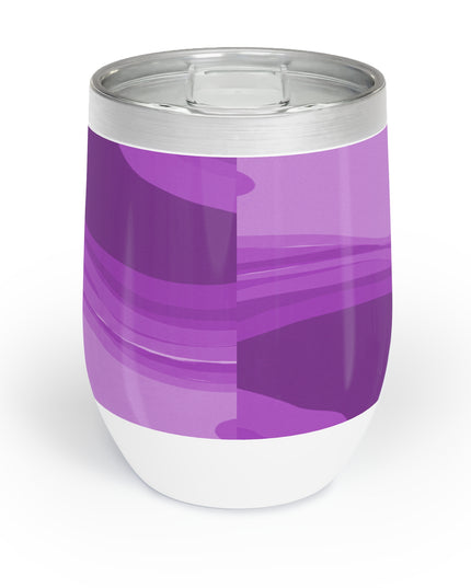 Wavey Purple Wavey 12 oz Chill Wine Tumbler