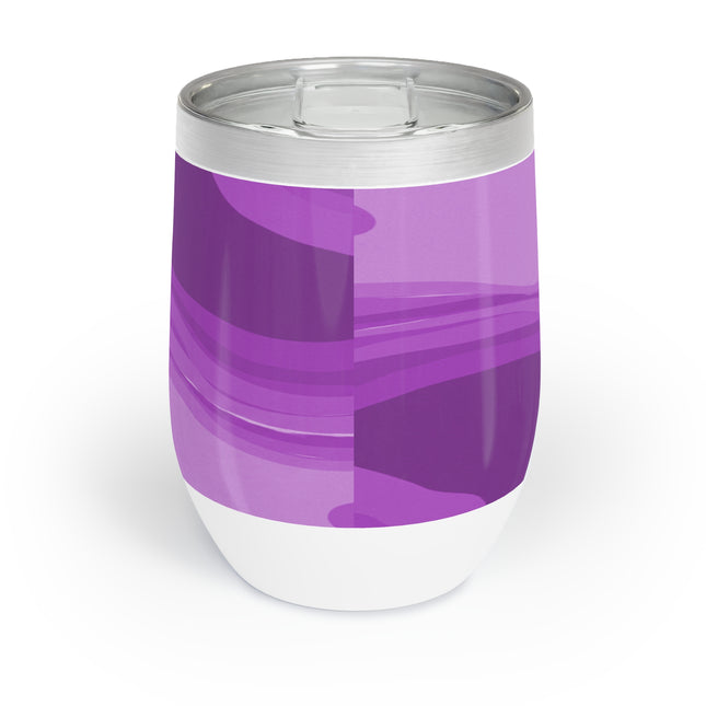 Wavey Purple Wavey 12 oz Chill Wine Tumbler