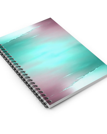 Green Sea Lavender Fog Spiral Notebook - Ruled Line, 6" x 8", 118 pages