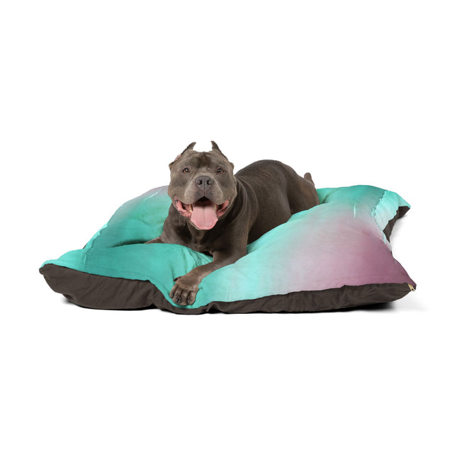 Green Sea Lavender Fog 50" × 40" Pet Bed