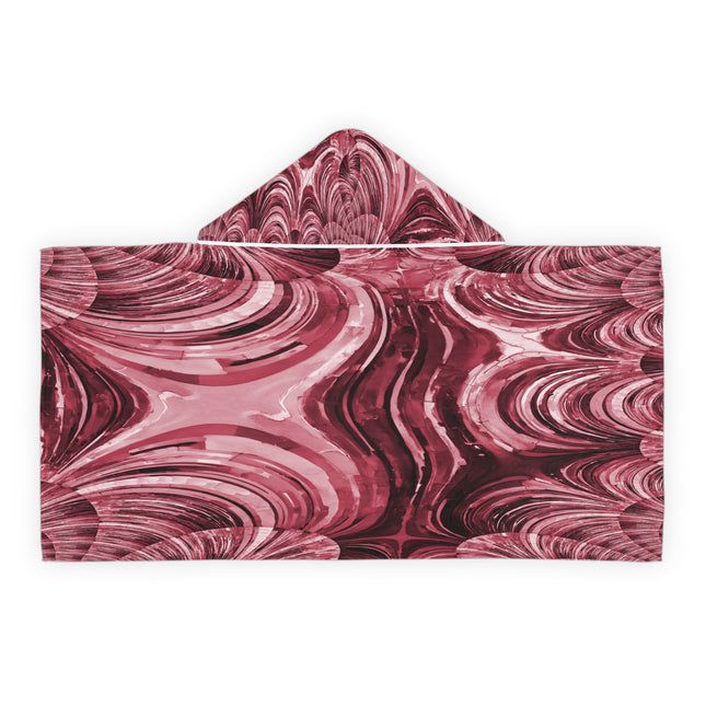 Uzi Spiral Ruby Youth Hooded Towel, 24" x 48"