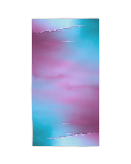 Wine Sea Blue Fog Beach Towel, 24" x 44"