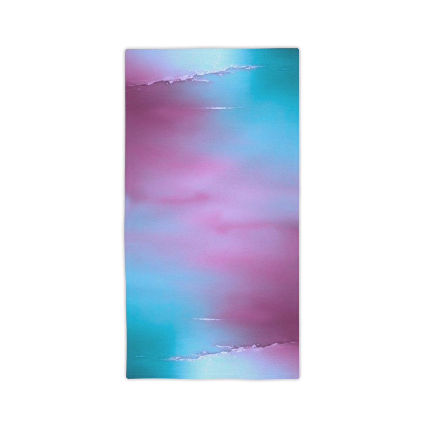 Wine Sea Blue Fog Beach Towel, 24" x 44"