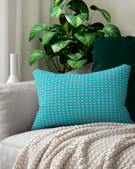 Tif Green Star-crossed Bodies Spun Polyester Lumbar Pillow, 20" x 14"