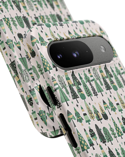 Mini Vintage Green Trees Google Pixel 9 Tough Cases