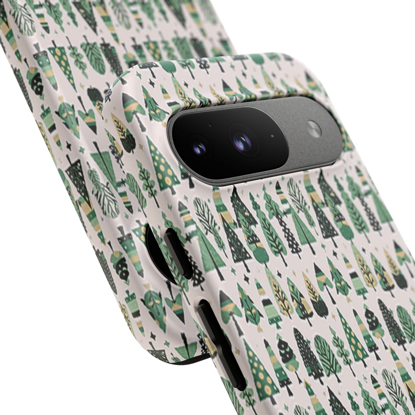 Mini Vintage Green Trees Google Pixel 9 Tough Cases