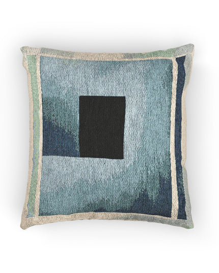 Blue Shadow Woven Pillow, 17" x 18"