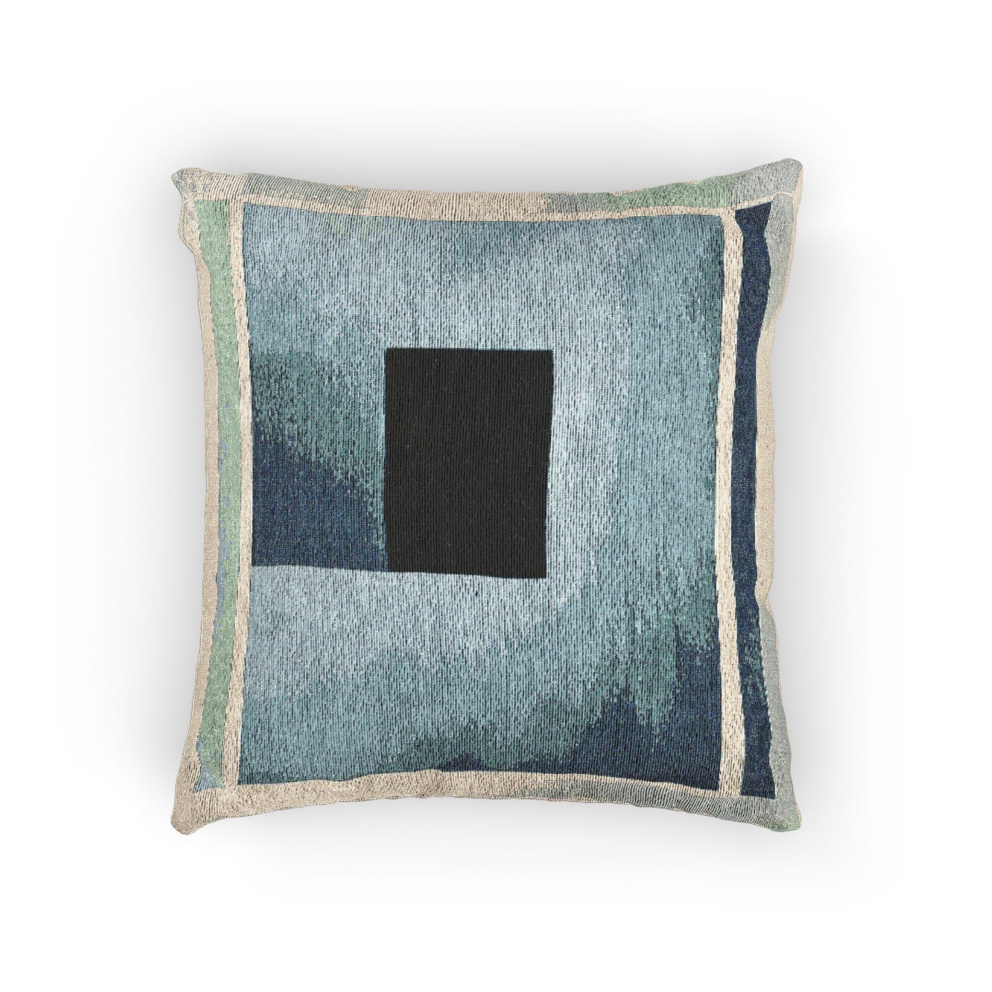 Blue Shadow Woven Pillow, 17" x 18"