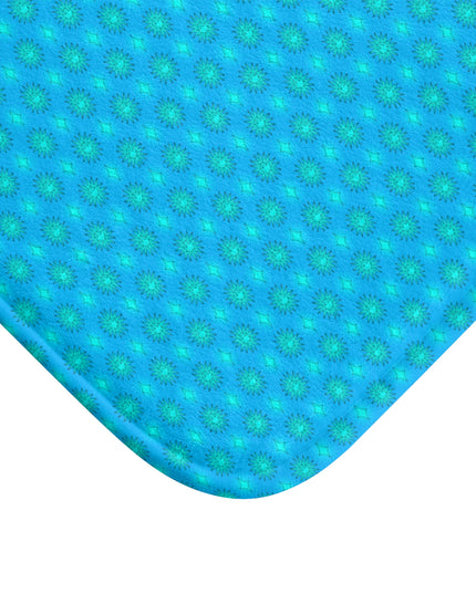 Blue Green Star-crossed Bodies 34" x 21" Bath Mat
