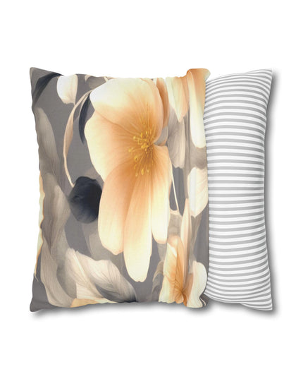 Soft Blossom Floral Bunch Spun Polyester Square Pillowcase, 14" x 14"