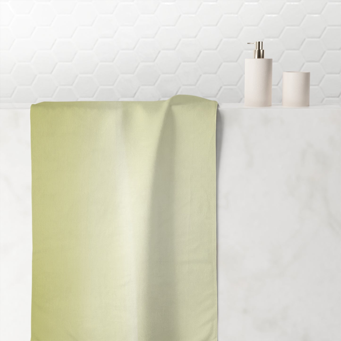 Lemon Fade 30" x 60" Mink-Cotton Towel (50% polyester, 50% cotton)