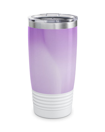 Soft Lavender Fade Ringneck Tumbler, 20oz in white