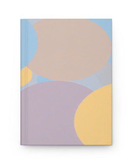 Pastel Baby Blue and Peach Patches 5.75" x 8" Hardcover Journal Matte with 150 lined pages