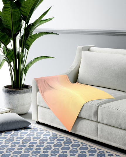 Hot Peach Fade Baby Swaddle 30″×40″ Blanket