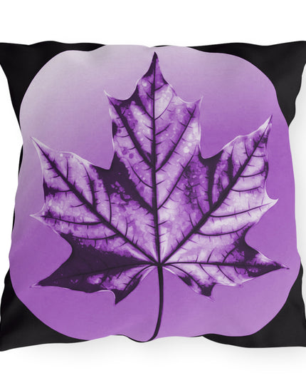 Purple Maple Leaf 20" x 20" Outdoor Pillow
