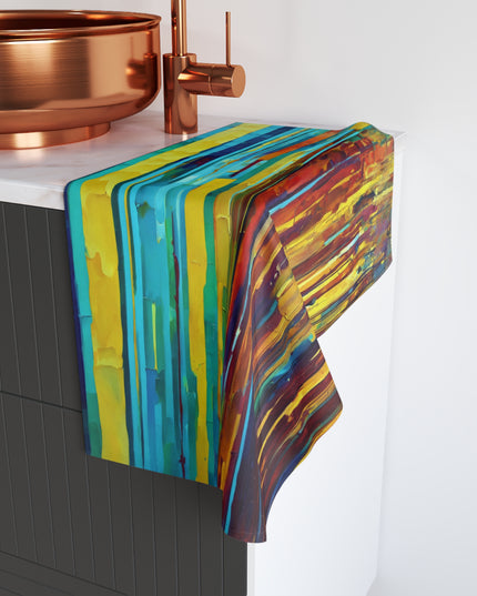 Striped Alpha Hand Towel, 16" x 28"