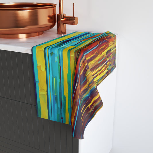 Striped Alpha Hand Towel, 16" x 28"