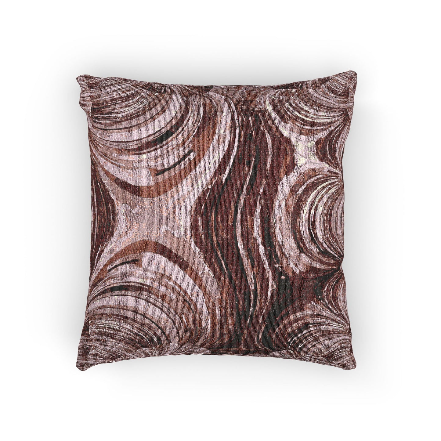 Uzi Spiral Ruby Woven Pillow, 17" x 18"