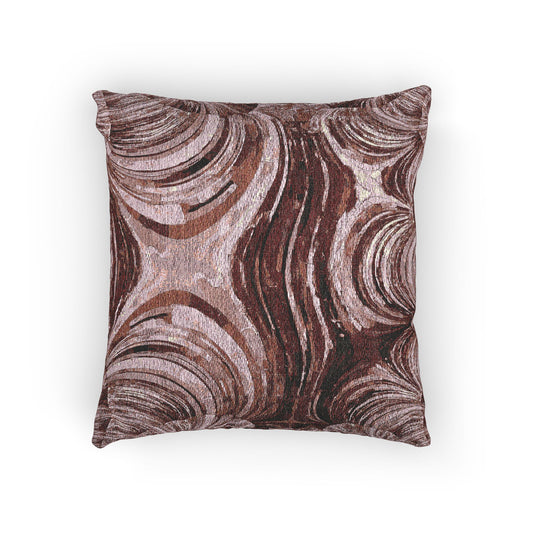 Uzi Spiral Ruby Woven Pillow, 17" x 18"