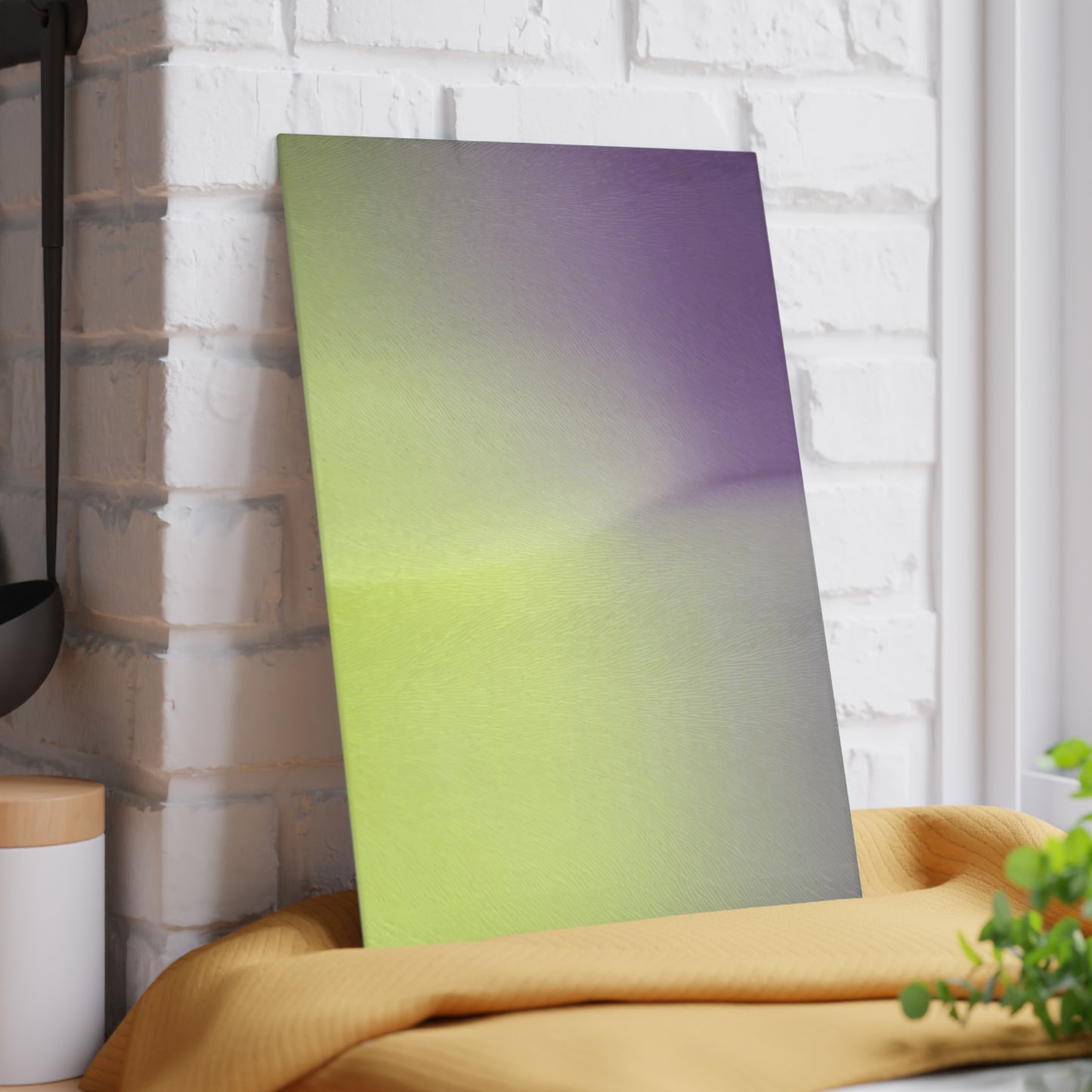 Purple Golden Fade 8" x 11" Glass Cutting Board