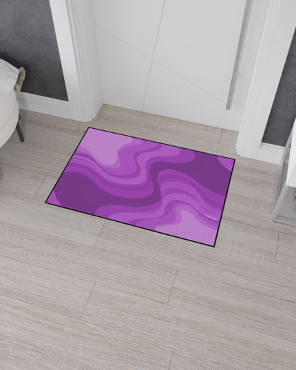 Wavey Purple Wavey 24" x 36" Heavy Duty Floor Mat