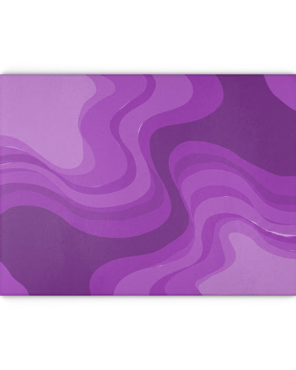 Wavey Purple Wavey Glass Cutting Board, 11" x 15"
