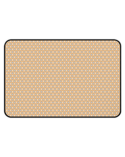 Tan Sunset Star-crossed Bodies Desk Mat, 12" x 18"